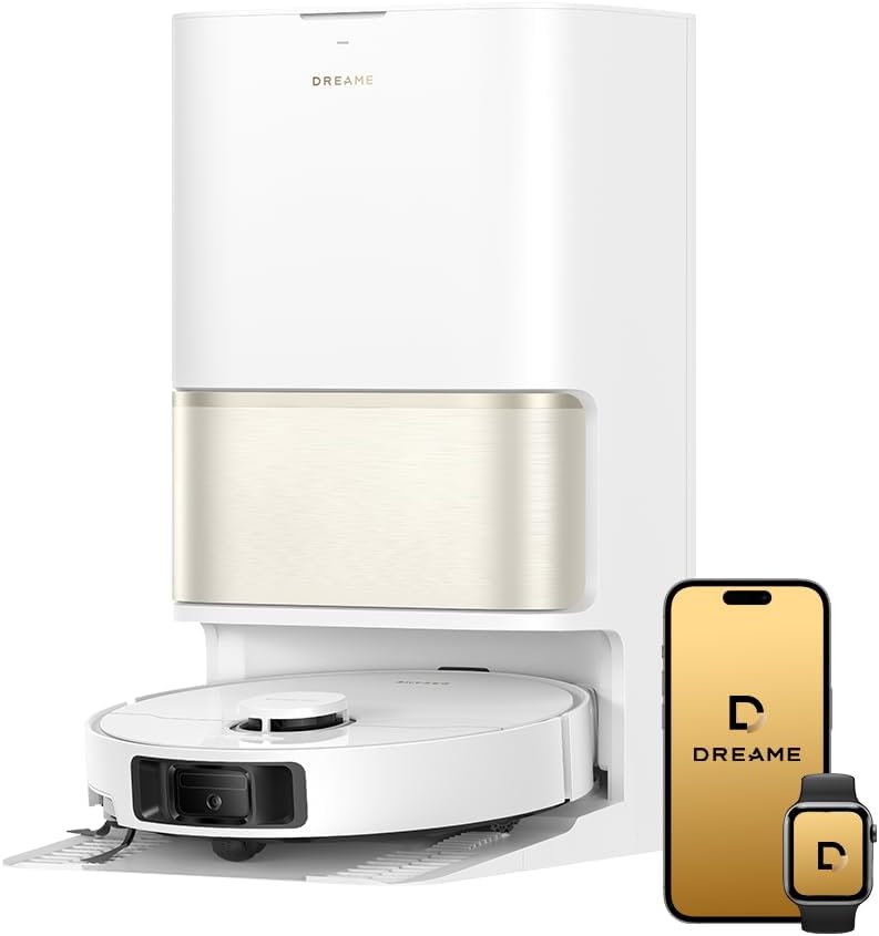 dreame L50 Ultra CE Robot Vacuum and Mop,25,000Pa Suction, Auto-Empty & Self-Cleaning Mop,80°C Hot Water Washing,FlexArm Tech,3DAdapt Obstacle Avoidance,All-in-One Station, App& Alexa Control