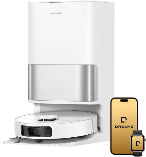 dreame D30 Ultra Robot Vacuum, Auto Vacuum & Mop, 25,000 Pa Suction Power, Dual Mop and Floor Cleaning,Carpet Detection,TriCut Brush Carpets & Pet Hair, App & Remote Control, Hands-Free Cleaning