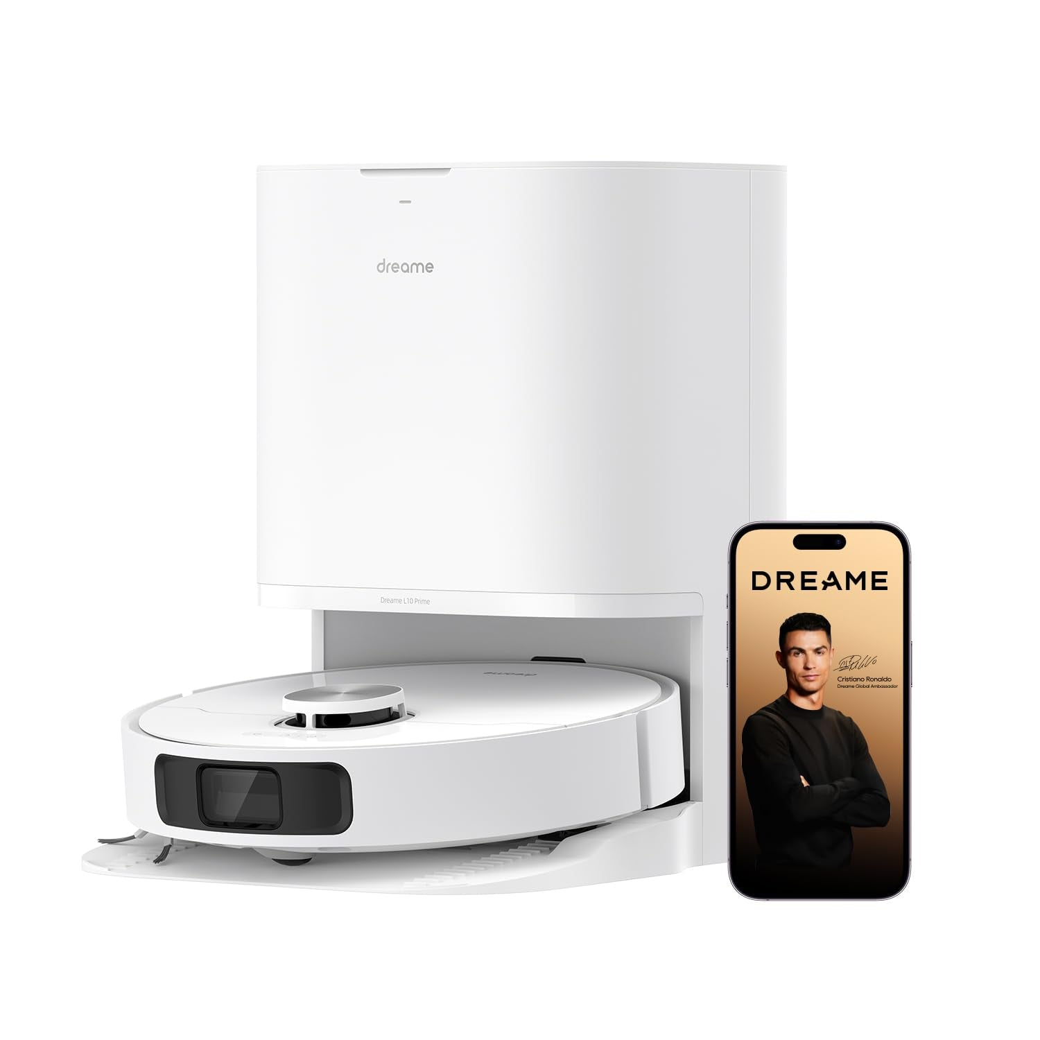 dreame L40 Ultra CE New Model Robot Vacuum DuoScrub &Liftable 13,000Pa Suction, Mop & Self Cleaning, Auto-Empty,TriCut Brush,Flexible App Control,3DAdapt