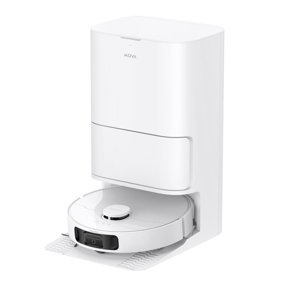 MOVA E40 Ultra Auto-Empty Robot Vacuum and Mop with 19,000Pa Suction Power, MaxiReach Mop Tech, Anti-Tangle Side Brush, All-in-one Station, Up to 75 Days Hands-Off Cleaning.