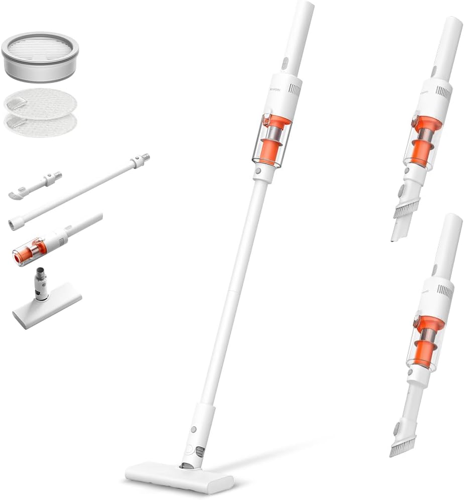 Xiaomi P30 Cordless Vacuum Cleaner, 22,000 Pa, Strong Suction, Lightweight 860 g, 40 Minutes Continuous Operation, 5-Stage Precision Filter, 2-Way Brush Nozzle, Compatible with Car & Crevice AU