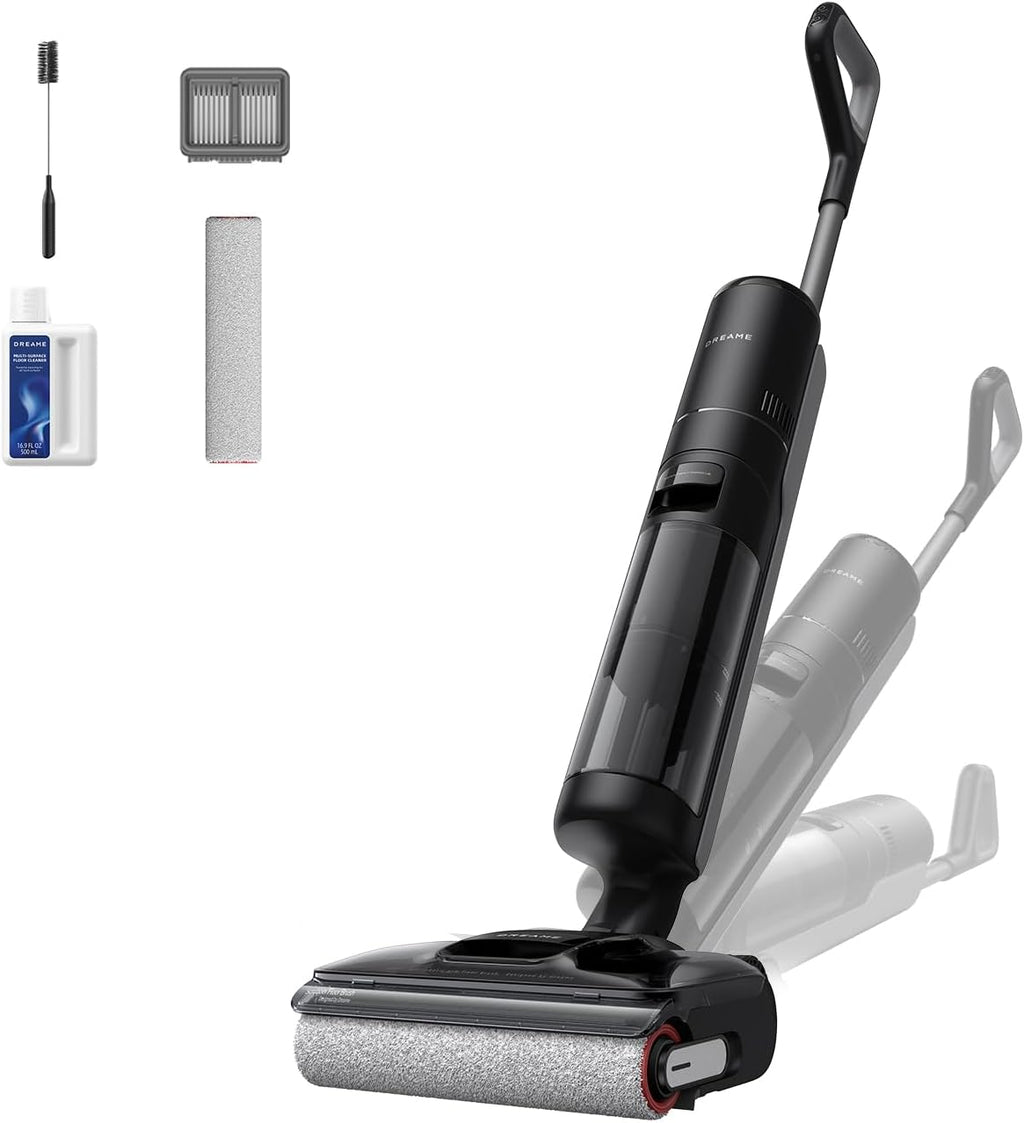 dreame H12 Pro FlexReach Fast Dry Cordless Wet Dry Vacuum, 180° Lie-Flat, 90°C Self-Cleaning & Fast Drying in 5 Min, Edge-to-Edge Cleaning, Smart Dirt Detection, 50 Min Runtime, Anti-Tangle