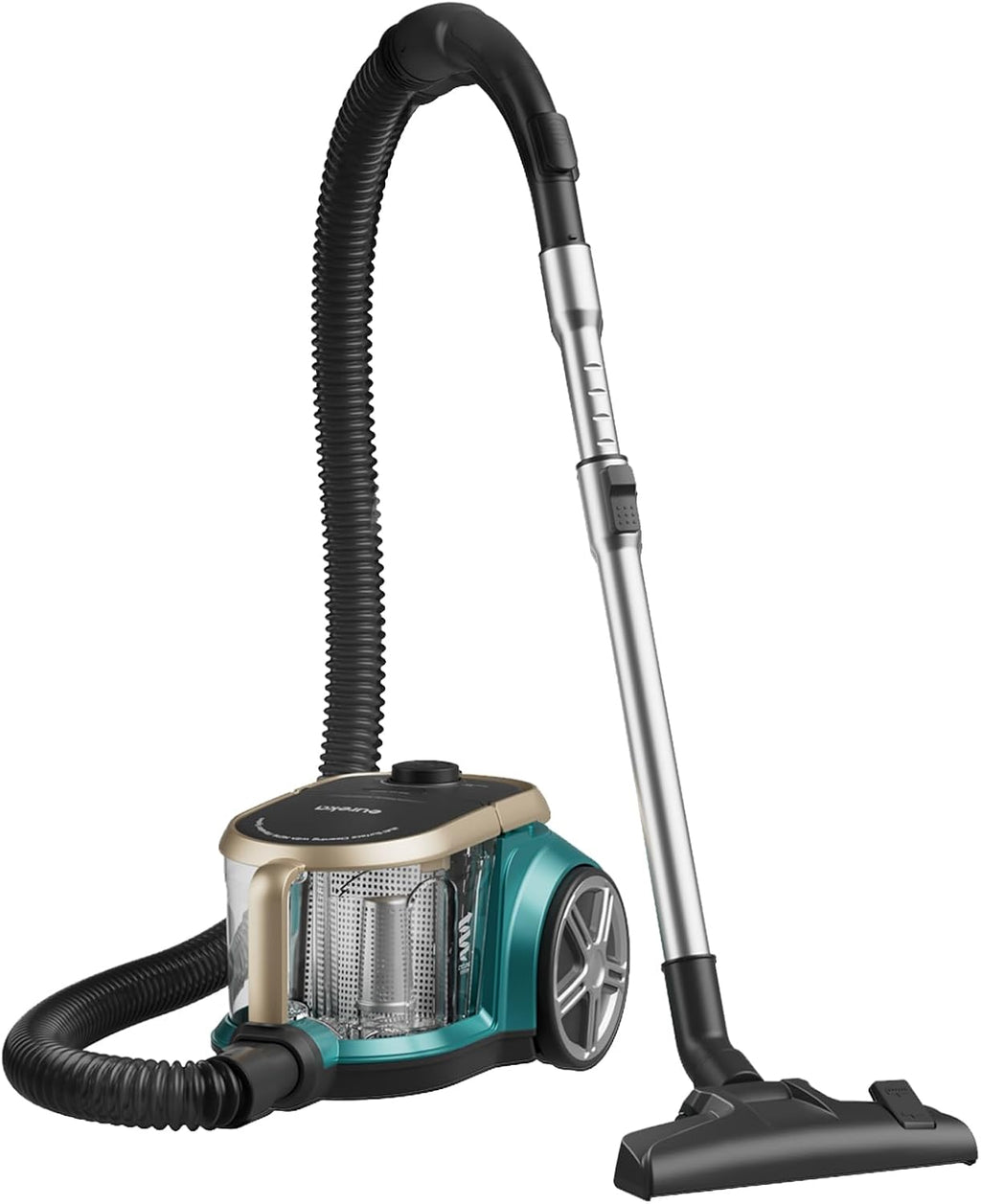 EUREKA NEN180 Bagless Vacuum Cleaner, Lightweight Cylinder Vacuum Cleaner with Single Cyclone System, 2000W Power Efficiency Motor, 2.2L Balgless Canister Vacuum Cleaner for Carpets and Hard Floors