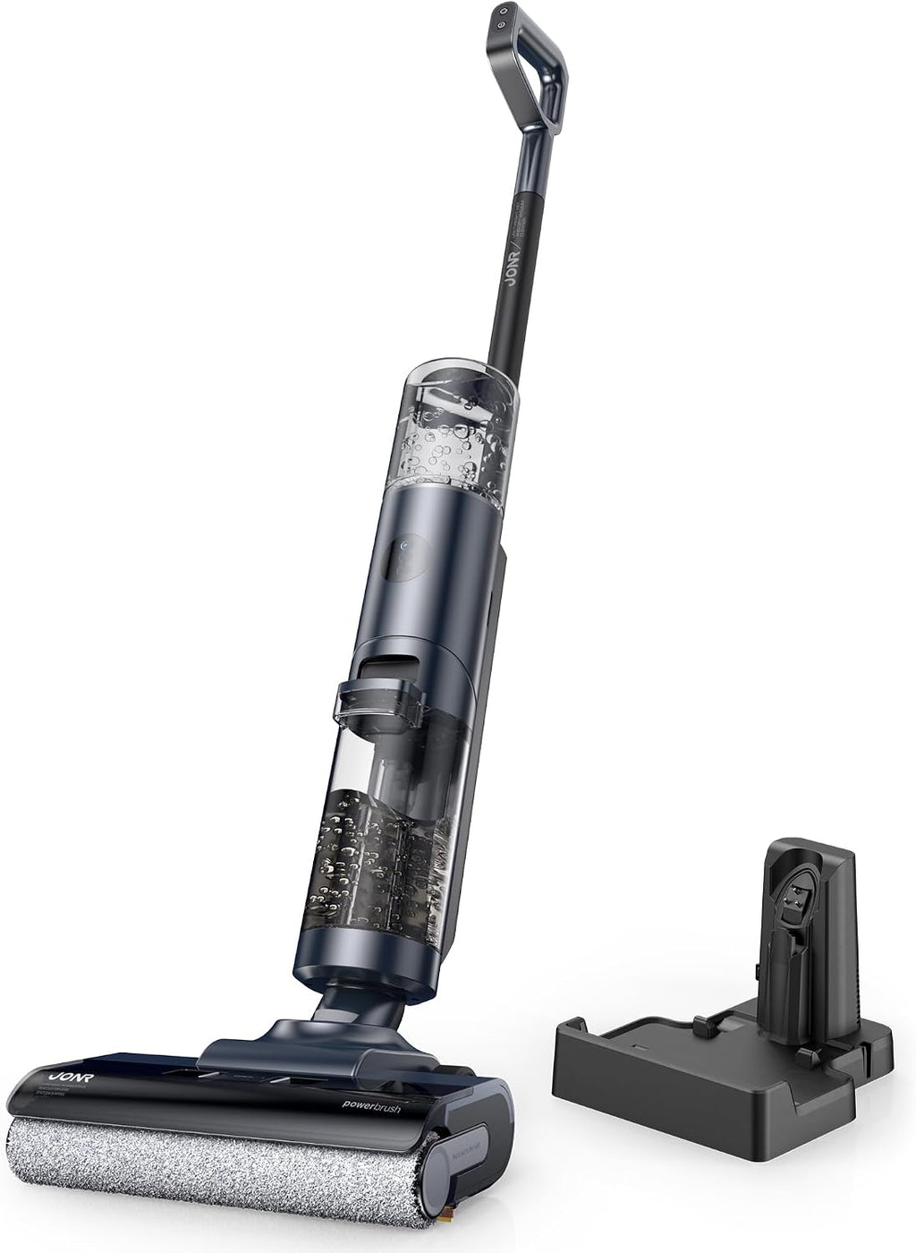 JONR ED12 PRO Cordless Wet Dry Vacuum Cleaner with 70℃ Hot Water Self-Cleaning & 80℃ Hot Air Drying, Tangle-Free Design, Dual-Sided Edge Cleaning, Smart Floor Washer for Hard Floors (L)