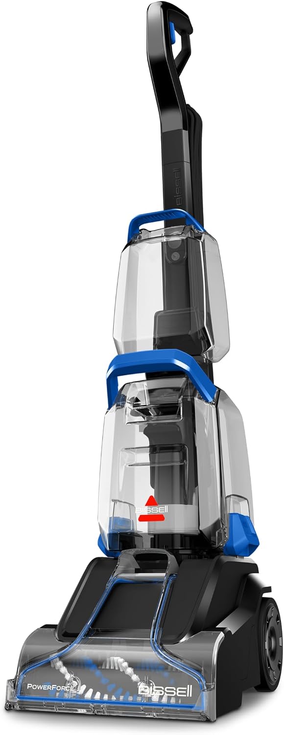 BISSELL PowerForce Upright Carpet Washer 4056F | Lightweight & Compact, Four-Row DeepReach PowerBrush for Powerful Stain & Pet Mess Removal, Easy to Empty & Clean