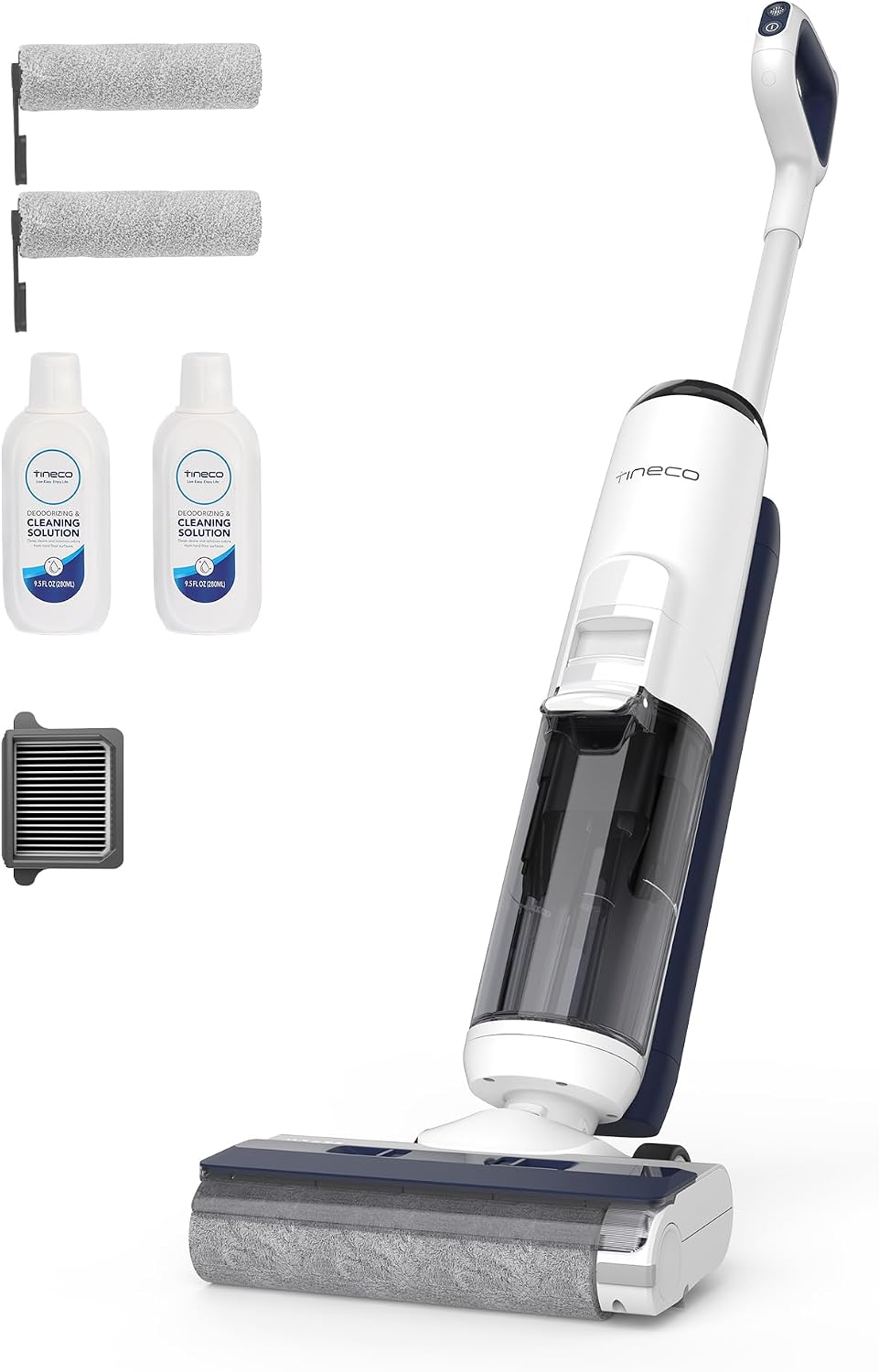 Tineco iFLOOR 5 Breeze Complete Wet Dry Vacuum Cordless Floor Washer, One-Step Cleaning for Hard Floors, Edge Clean, Auto Self-Cleaning, Lightweight & Cordless Design