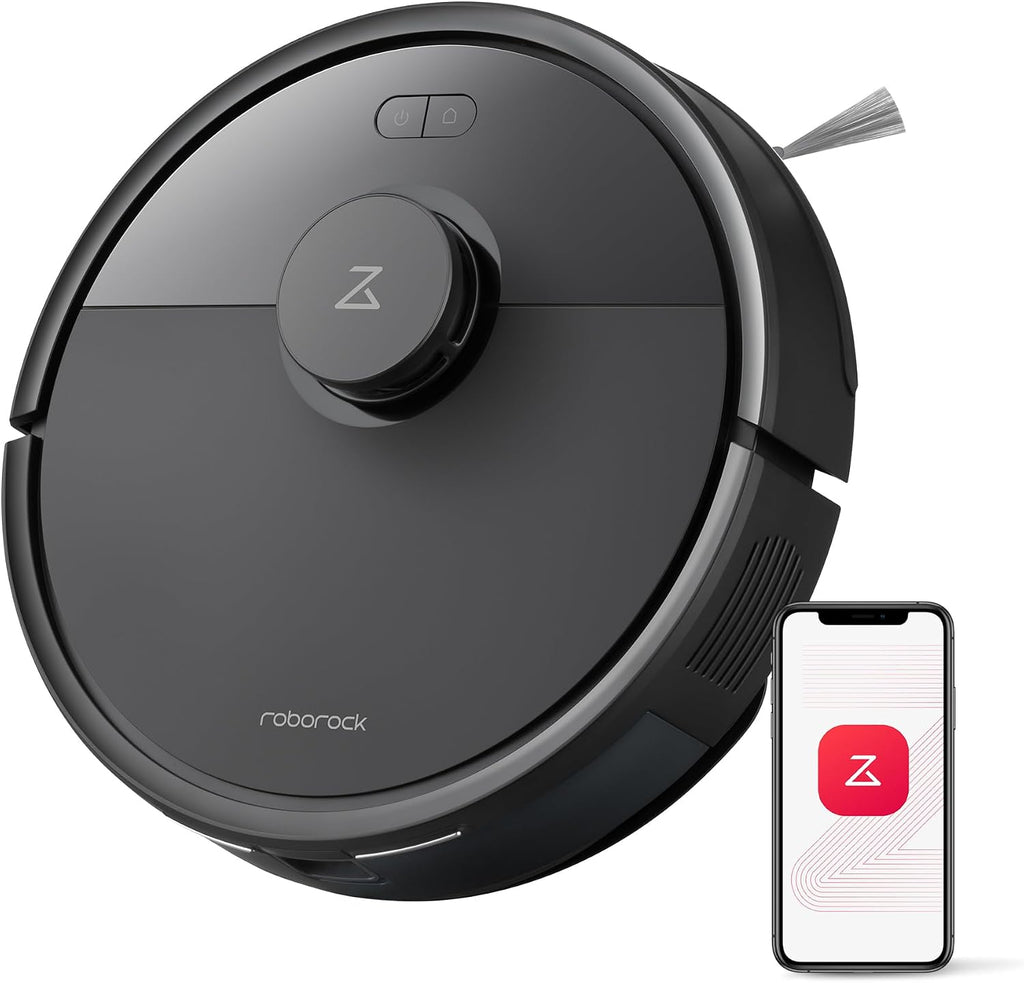 Roborock Q7B Robot Vacuum, 8000 Pa Powerful Suction, Dual Anti-Tangle System, Zero-Tangle Side Brush, App Control, Black