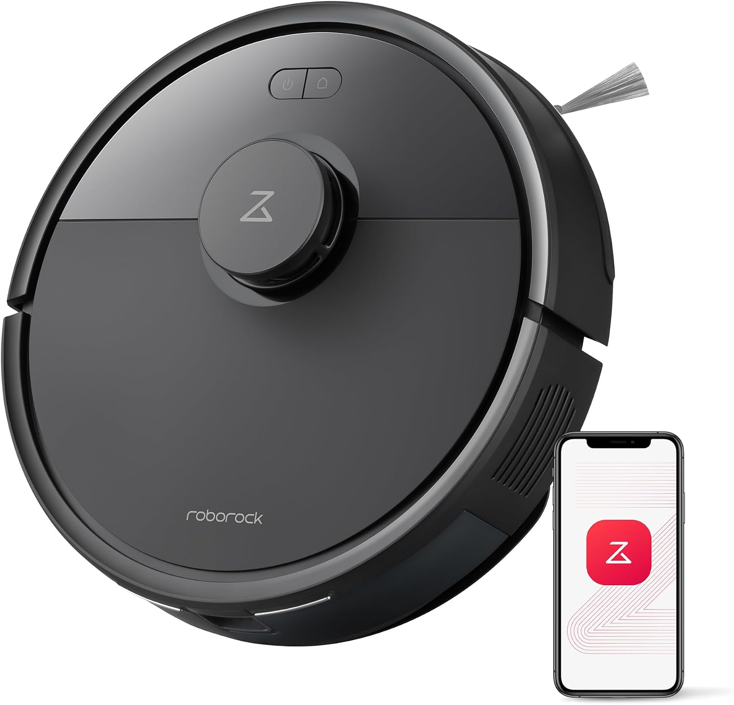Roborock Q7B Robot Vacuum, 8000 Pa Powerful Suction, Dual Anti-Tangle System, Zero-Tangle Side Brush, App Control, Black