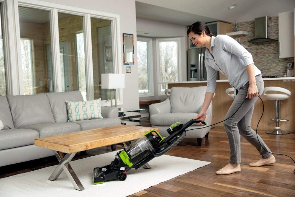 BISSELL PowerForce Helix Turbo Rewind 2261F | Upright Bagless Vacuum with Automatic Cord Rewind, Powerful Pet Hair Pickup, Specialized Tools, Large Dirt Tank, Adjustable Brush Height