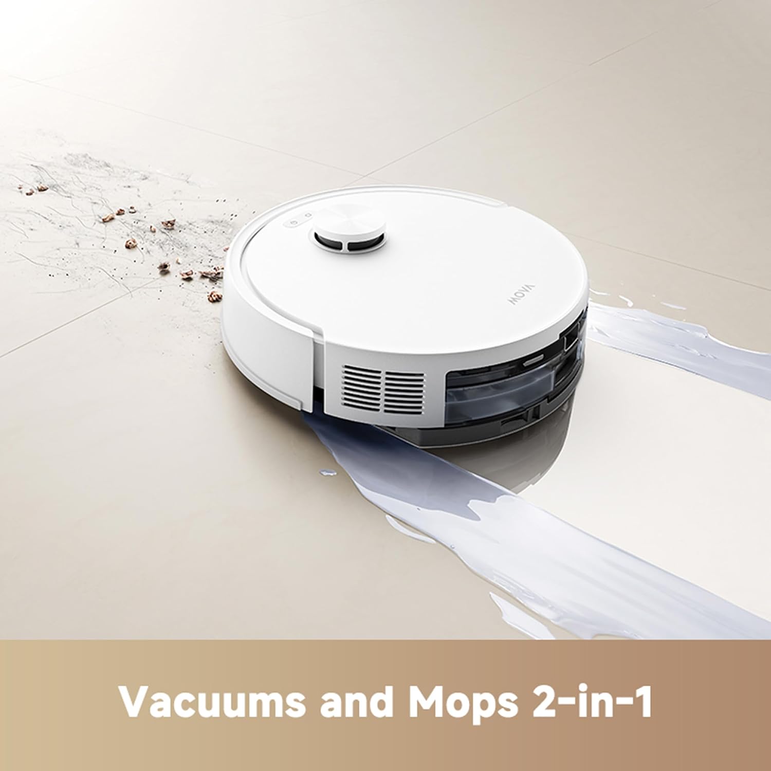 MOVA E20s Pro Plus, Auto-Empty Robot Vacuum Cleaner and Mop, 13,000Pa Suction Power, 3DAdapt Obstacle Avoidance & Smart Pathfinder Technology, 90-Day Self-Emptying Robotic Vacuum