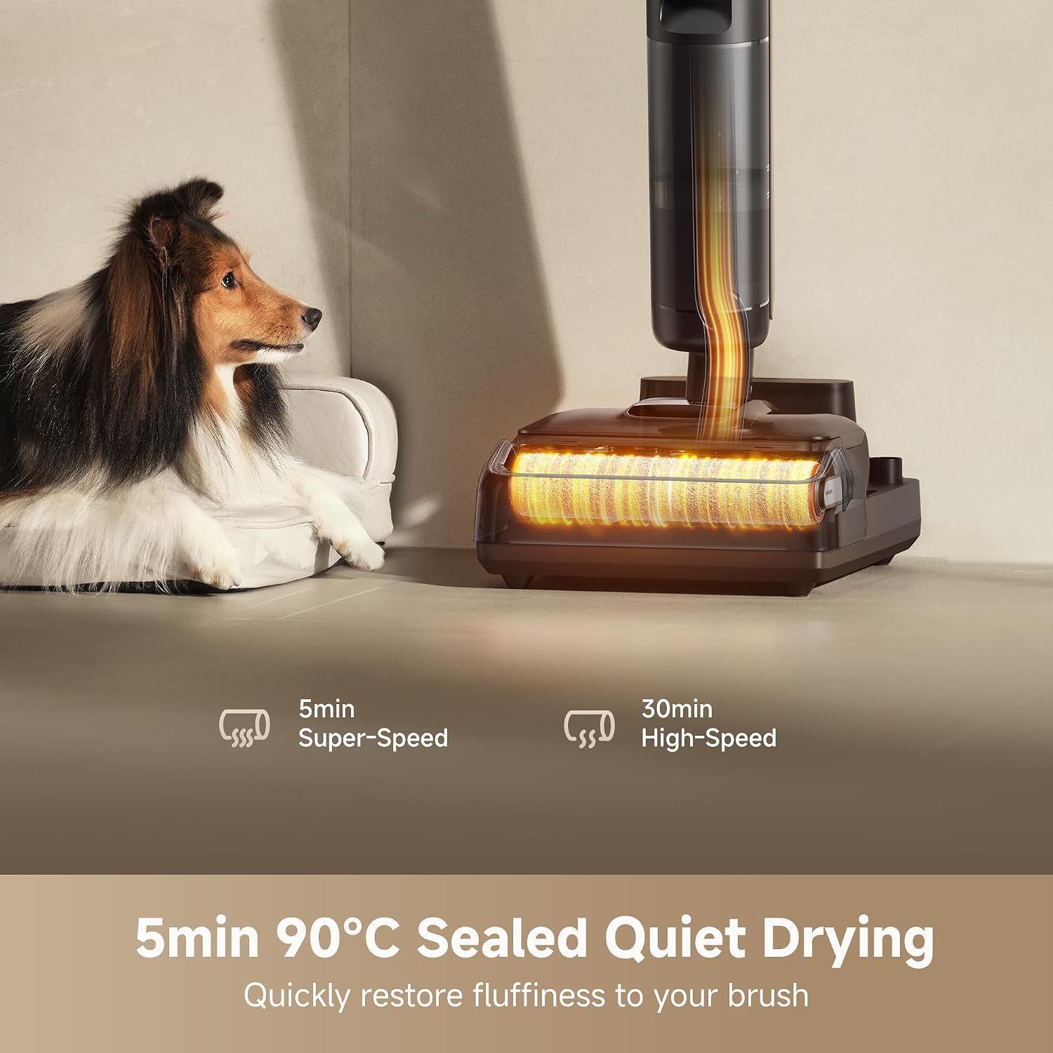 Dreame H15 Pro Wet & Dry Vacuum Cleaner and Mop, 21000Pa Suction, Up to 60 Min Runtime, 180° Lie-Flat Cleaning, ThermoTub 100°C Brush Self-Cleaning System, Hot Air Drying (Black)