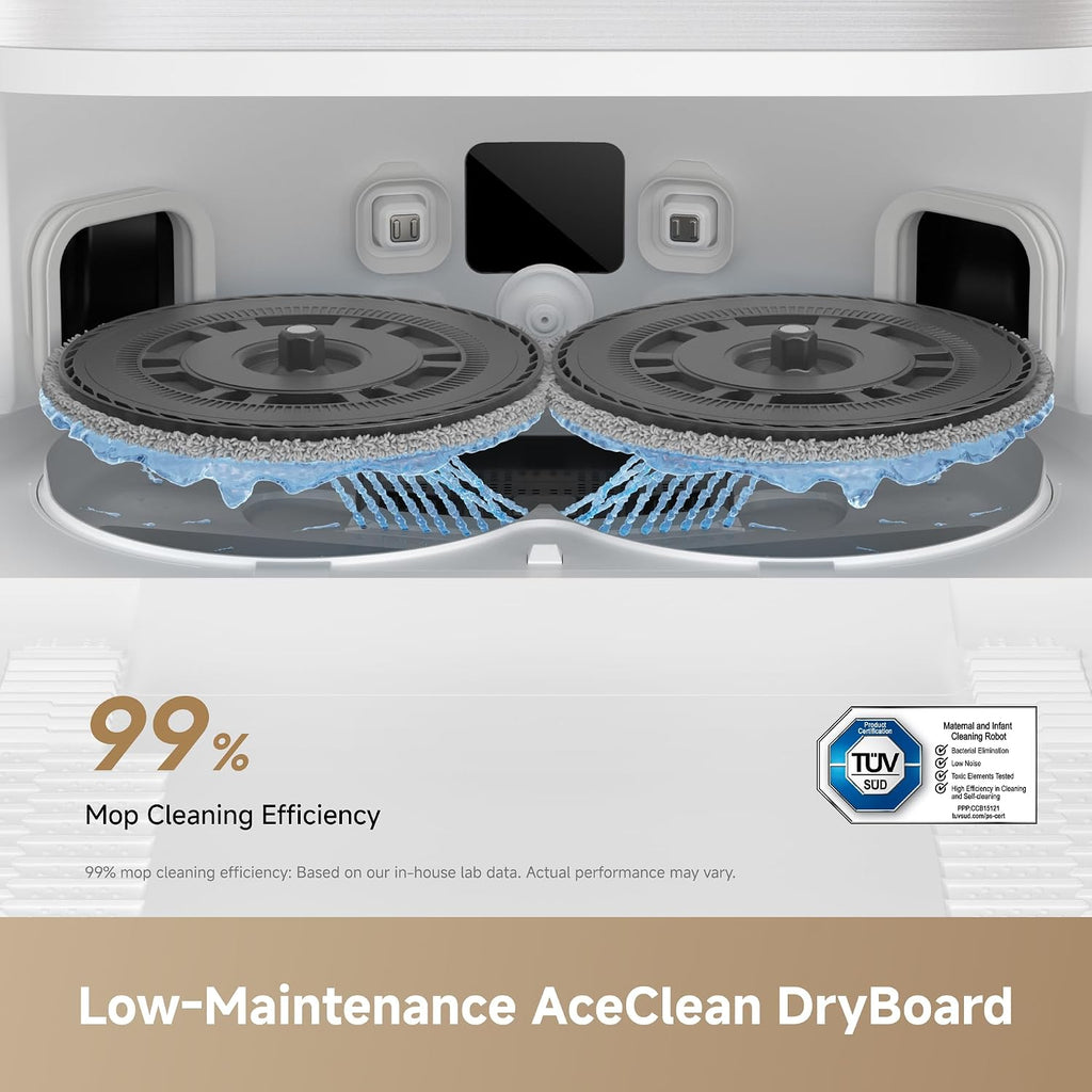 dreame L50 Ultra AE Robot Vacuum Cleaner Mop with Automatic Emptying, Mop with Self-Cleaning at 100 ° C, Suction Power of 30,000 Pa,Obstacle Avoidance and 360° Navigation, Thorough Cleaning from