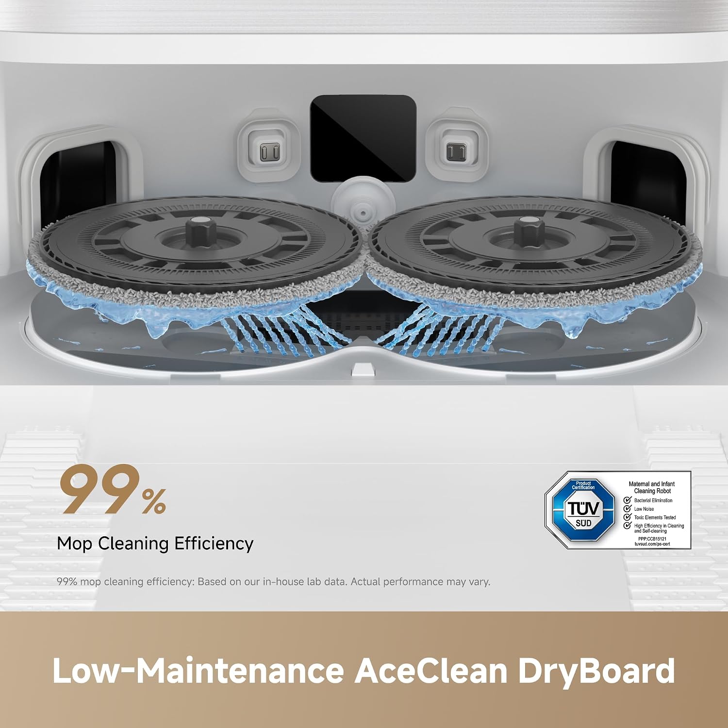 dreame L50 Ultra AE Robot Vacuum Cleaner Mop with Automatic Emptying, Mop with Self-Cleaning at 100 ° C, Suction Power of 30,000 Pa,Obstacle Avoidance and 360° Navigation, Thorough Cleaning from