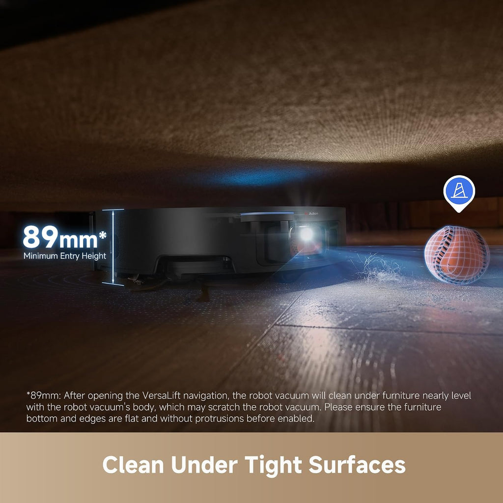 dreame X50 Ultra Robot Vacuum and Mop with Auto-Empty and Mop Self-Cleaning, 20,000Pa Suction, Obstacle Avoidance and 360° Navigation, Corner to Edge Deep Cleaning, Detangling Brush