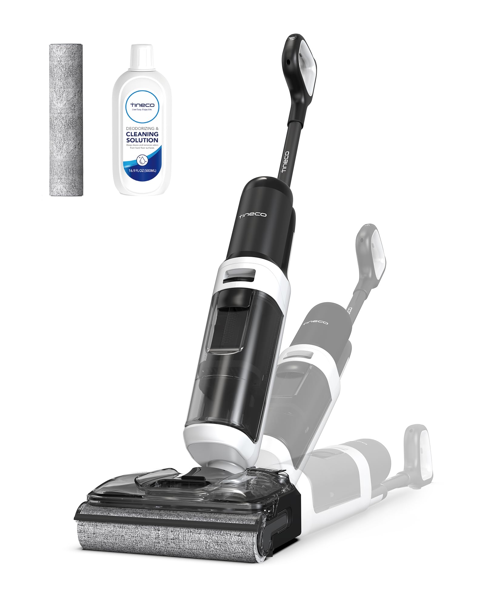 Tineco Floor ONE Stretch S6 Wet Dry Vacuum Cleaner, 180°Lay-Flat, 13cm Compact Design, 70℃ Flashdry Self-Cleaning in 5min, Long Runtime, Dual-Sided Edge Cleaning, Enhanced Flexibility