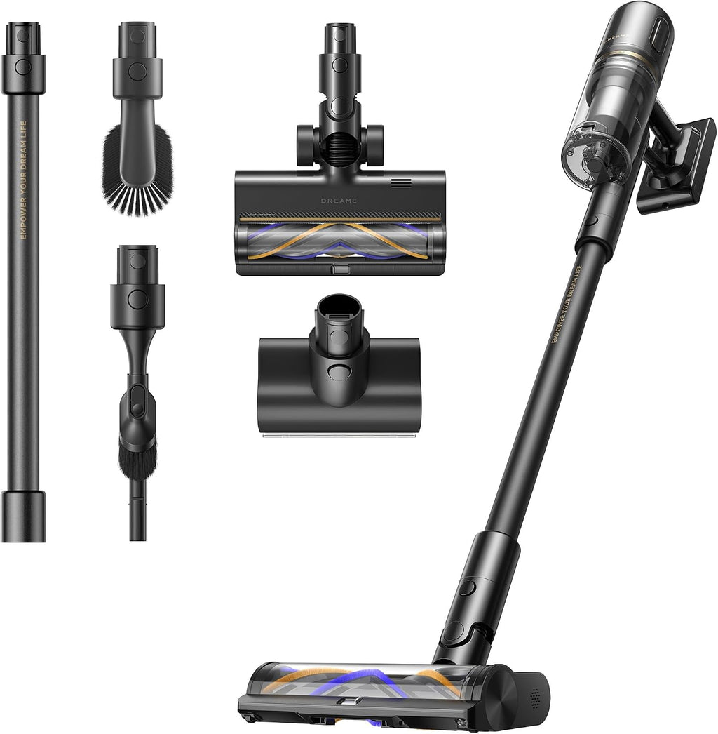 Dreame X2 Cordless Stick Vacuum Cleaner, 180AW Powerful Suction, TangleCut™ Anti-Tangle Technology, 90 Min Runtime, HEPA H14 Filtration, Smart Dust Detection, Lightweight 1.6kg Design (Grey)