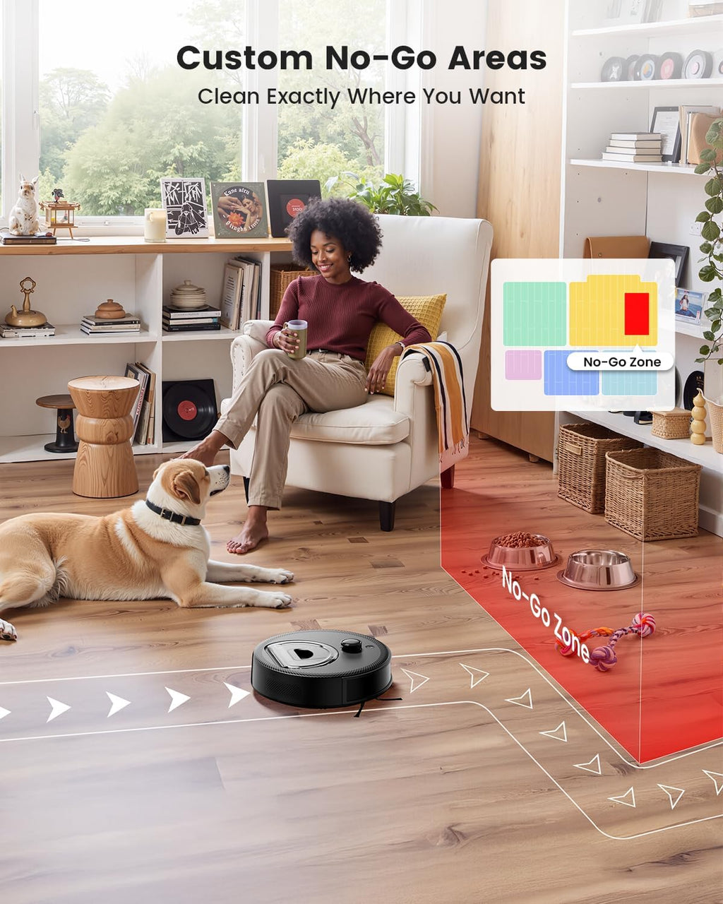 Lefant M330 Pro Robot Vacuum Cleaner and Mop Mapping 3 in 1, 5000Pa, dToF Navigation, Customized Cleaning, 150 mins, Upgraded PSD 190° Obstacle Avoidance Technology, 2.4&5G WiFi, Pet Hair & Carpets