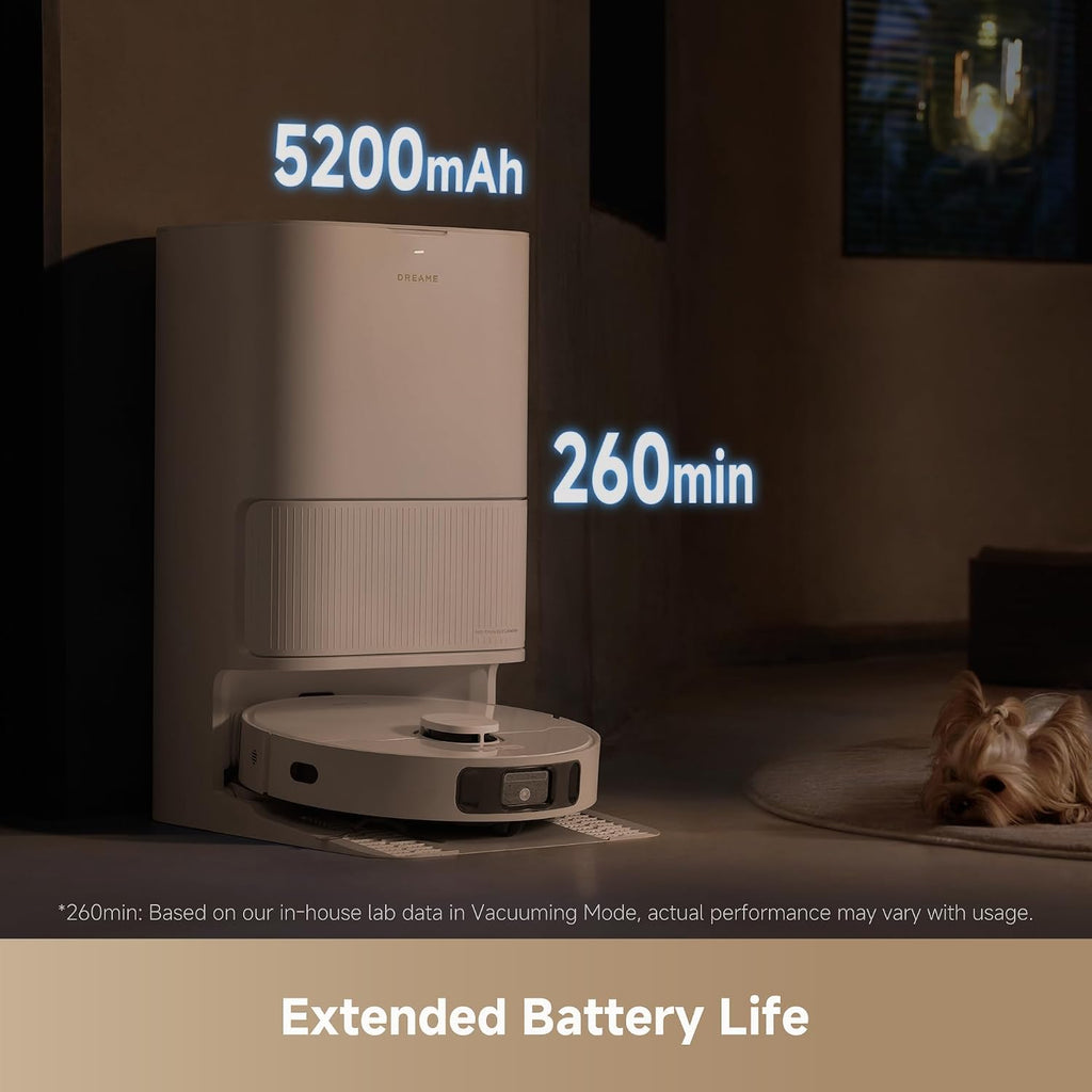 dreame L40 Ultra CE New Model Robot Vacuum DuoScrub &Liftable 13,000Pa Suction, Mop & Self Cleaning, Auto-Empty,TriCut Brush,Flexible App Control,3DAdapt