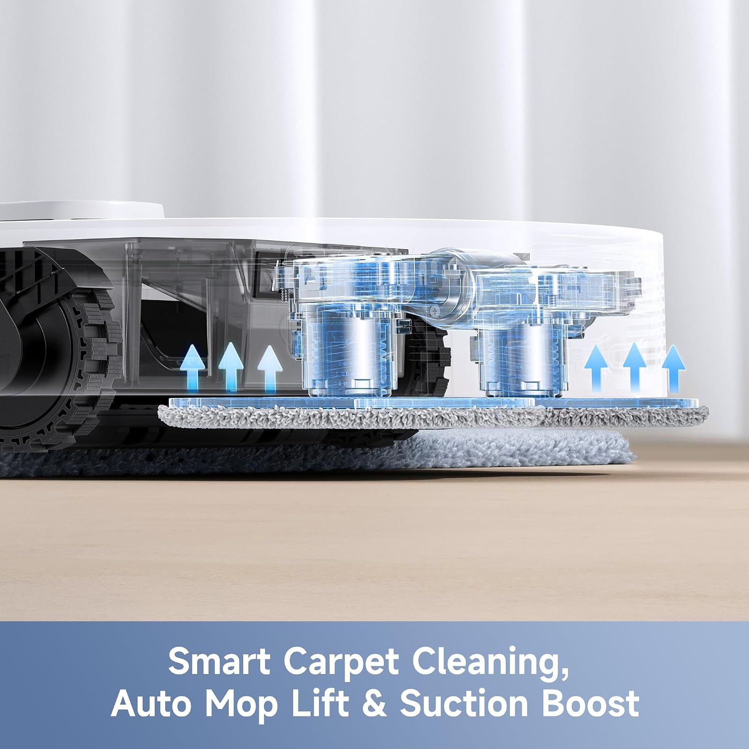 MOVA E40 Ultra Auto-Empty Robot Vacuum and Mop with 19,000Pa Suction Power, MaxiReach Mop Tech, Anti-Tangle Side Brush, All-in-one Station, Up to 75 Days Hands-Off Cleaning.