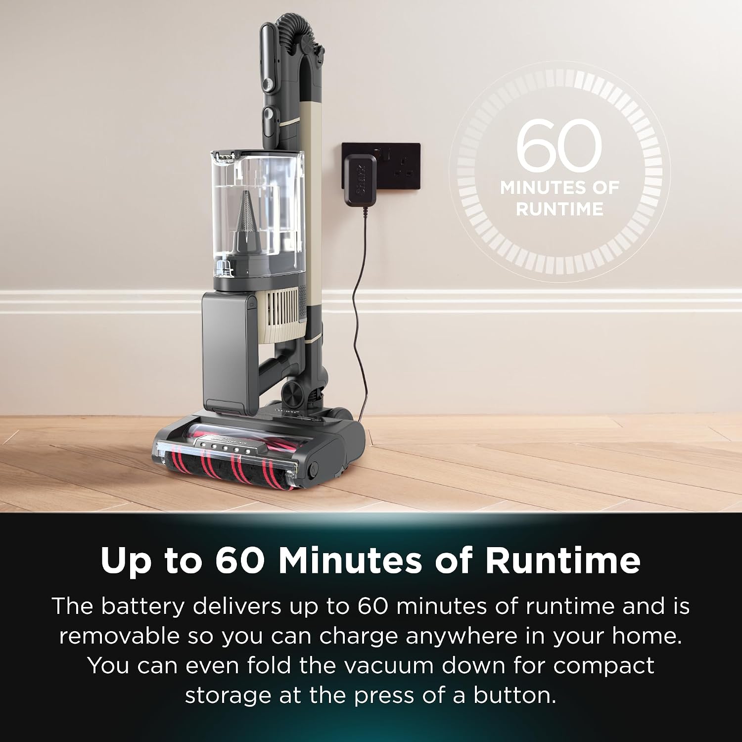 Shark Stratos Cordless Pet Pro Vacuum with Clean Sense IQ, Powerful Stick Vacuum Cleaner with Anti Hair Wrap, Odour Neutraliser & Anti-Allergen Technology, Includes Accessories, IZ400ANZ, Brass