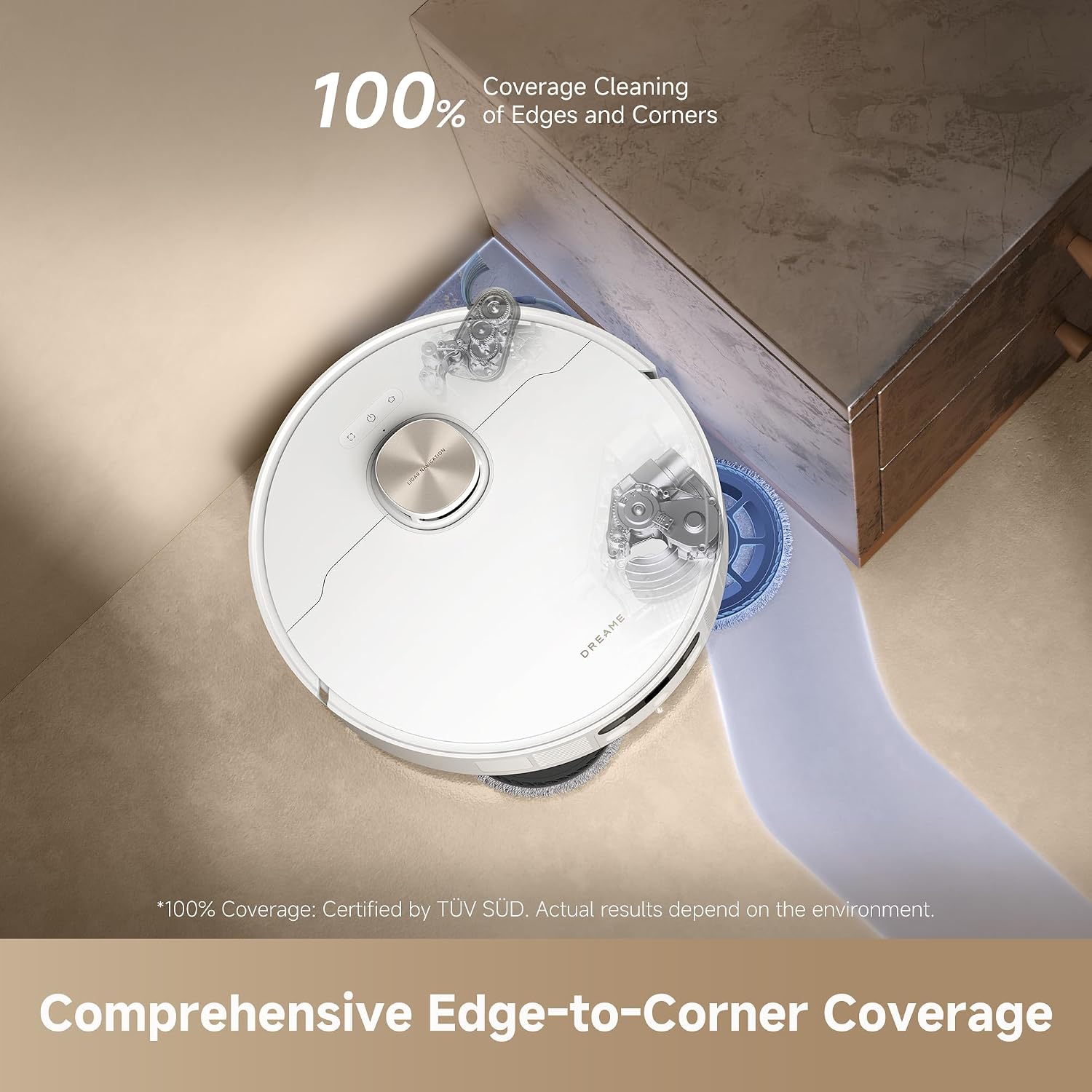 dreame L50 Ultra Robot Vacuum and Mop with ProLeap™ Smart Obstacle Navigation, 20,000Pa Suction Power, HyperStream™ Tangle-Free DuoBrush, and AceClean™ Self-Drying System;