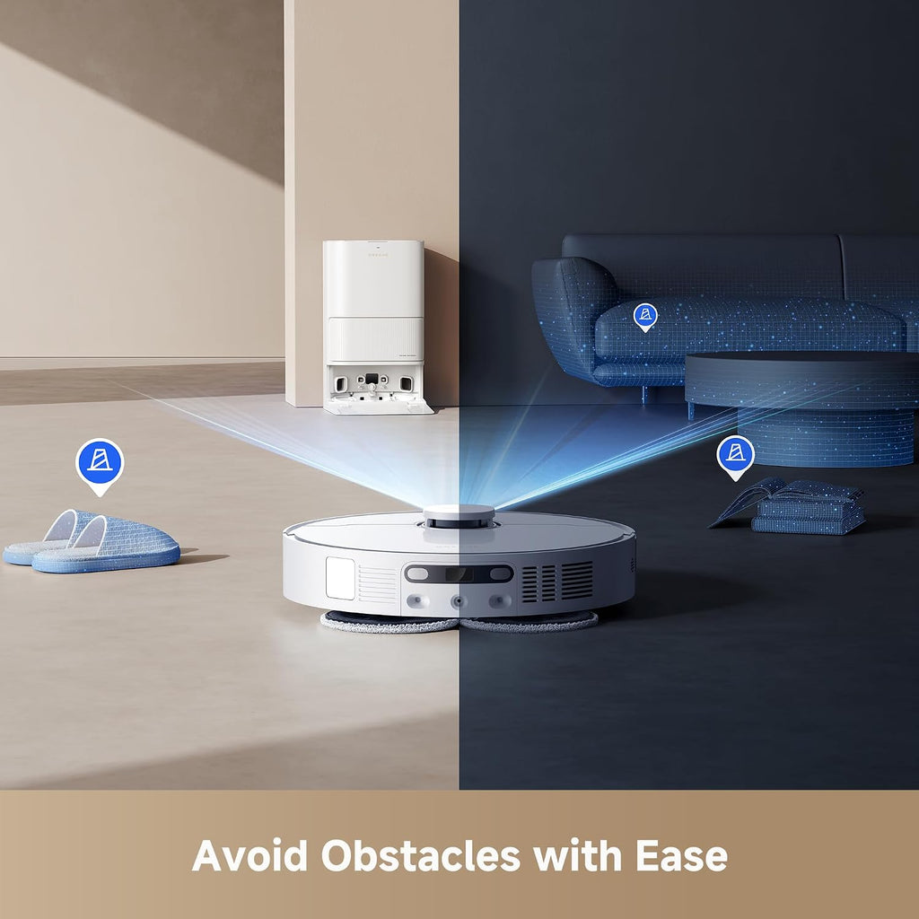 dreame L40 Ultra CE New Model Robot Vacuum DuoScrub &Liftable 13,000Pa Suction, Mop & Self Cleaning, Auto-Empty,TriCut Brush,Flexible App Control,3DAdapt