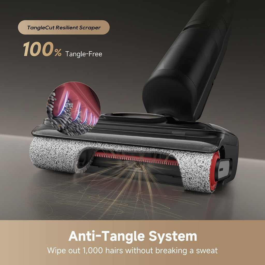 dreame H12 Dual FlexReach Fast Dry Cordless Wet Dry Vacuum Cleaner, 23kPa Suction, 90°C Self-Cleaning & Fast Drying in 5 Min, 180° Lie-Flat, Tangle-Free, 6-in-1 Multi-Function