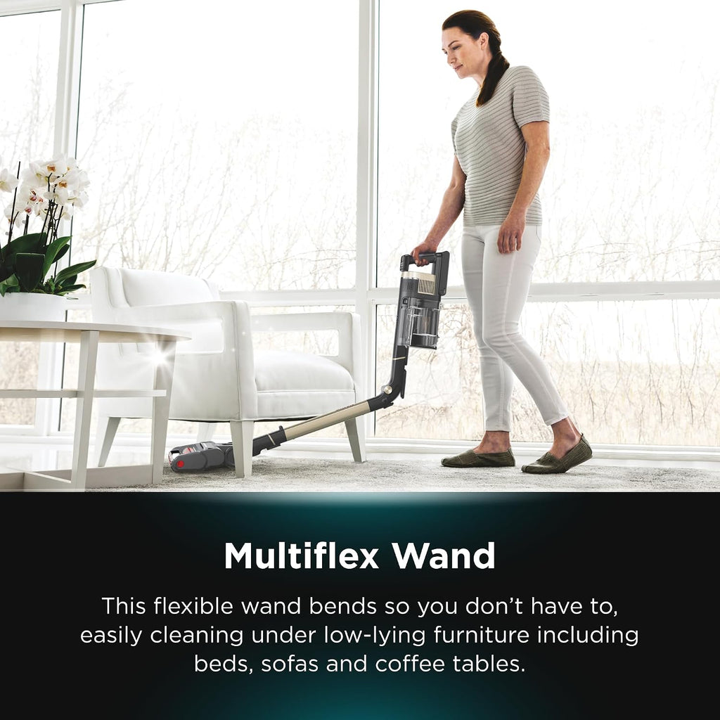Shark Stratos Cordless Pet Pro Vacuum with Clean Sense IQ, Powerful Stick Vacuum Cleaner with Anti Hair Wrap, Odour Neutraliser & Anti-Allergen Technology, Includes Accessories, IZ400ANZ, Brass