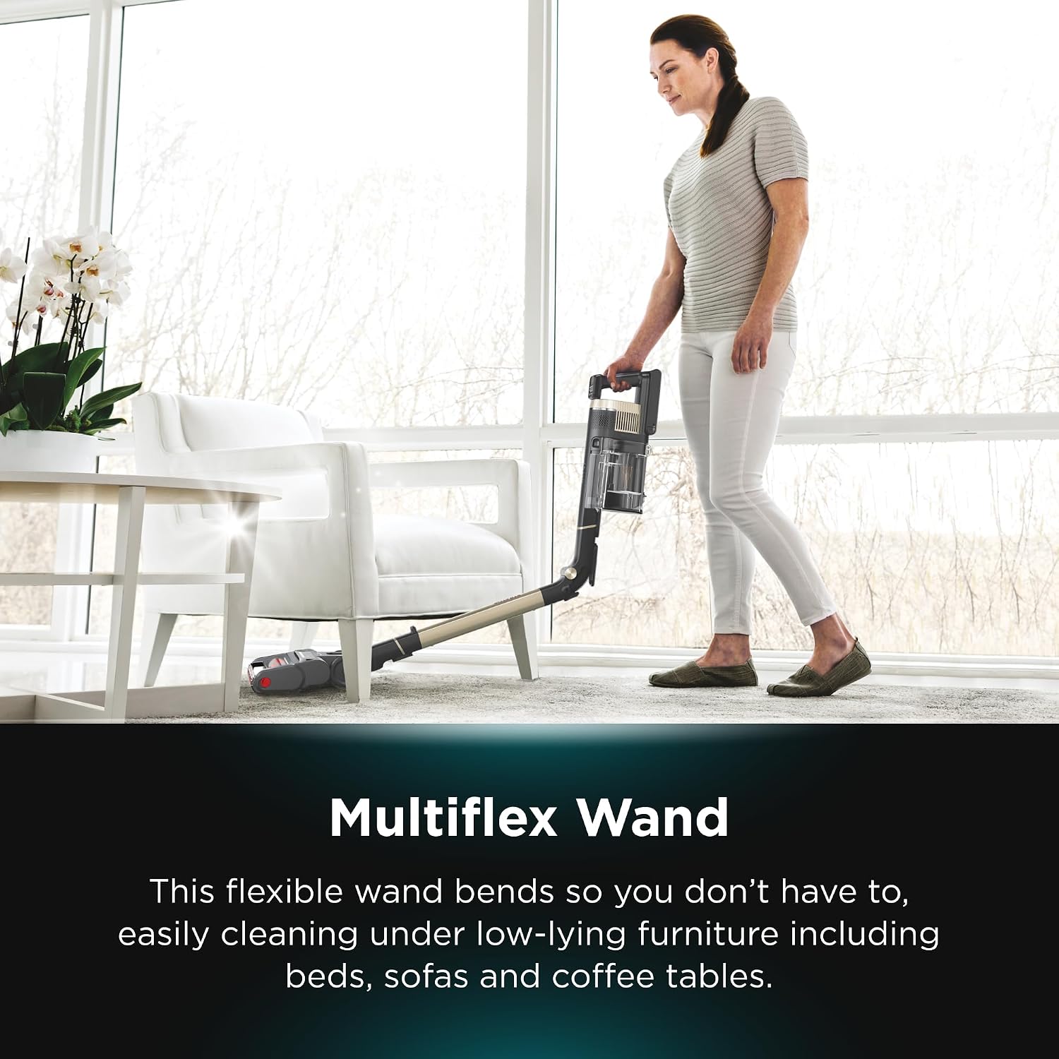 Shark Stratos Cordless Pet Pro Vacuum with Clean Sense IQ, Powerful Stick Vacuum Cleaner with Anti Hair Wrap, Odour Neutraliser & Anti-Allergen Technology, Includes Accessories, IZ400ANZ, Brass