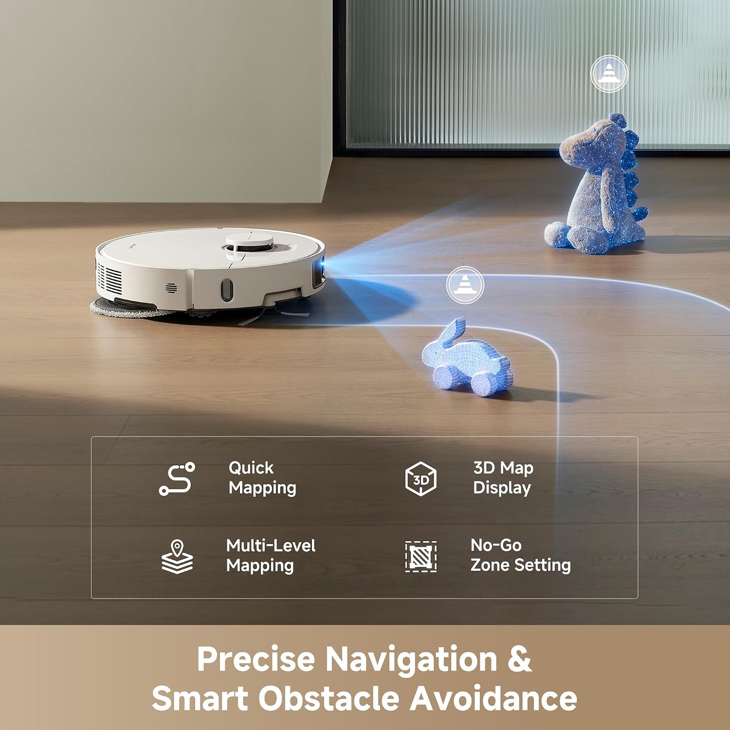 dreame L10s Ultra Gen3 dreame Robot Vacuum and Mop, 25,000PA Power Suction, MopExtend™ RoboSwing Technology, Self -Empty for 100 Days, Auto Mop Washing, Pet Zone Cleaning,App Control, All in one