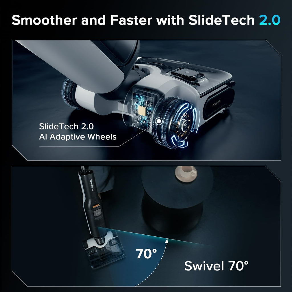 roborock F25 ACE Wet Dry Vacuum Cleaner, Cordless Vacuum Mop All in One for Hard Floor, 20000Pa Hardwood Floor Cleaner with Zero Tangle, 194°F Hot Air Flash Drying Electric Mop, 180° Lie Flat, WiFi