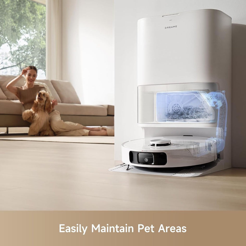 dreame L10s Ultra Gen2 Robot Vacuum and Mop, 10,000PA Power Suction, MopExtend™ RoboSwing Technology, Self -Empty for 75 Days, Auto Mop Washing, Pet Zone Cleaning