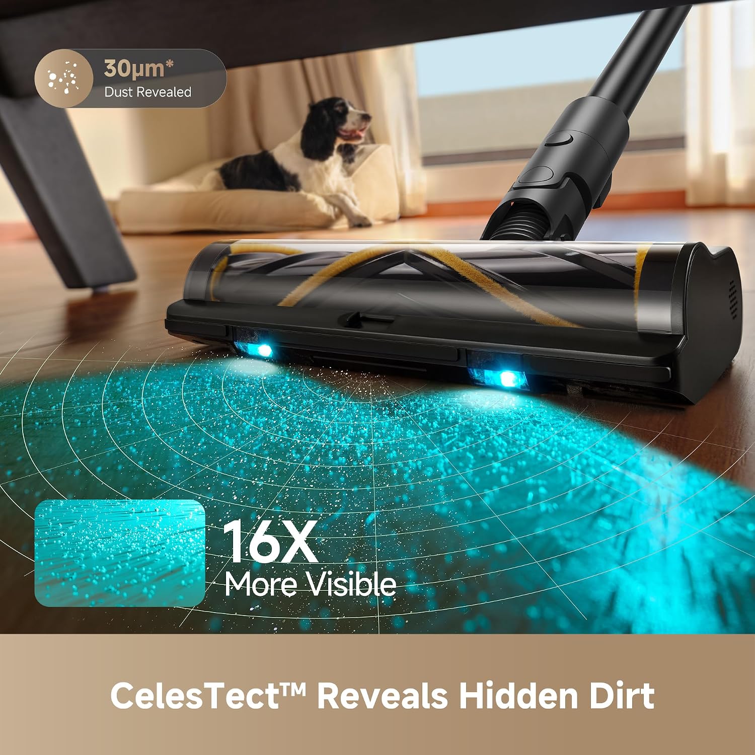 Dreame X1 Cordless Stick Vacuum, 150AW Powerful Suction, Smart Dust Detection, 40 Min Runtime, HEPA Filtration, Lightweight 1.4kg Design, Multi-Surface Cleaning (Grey)