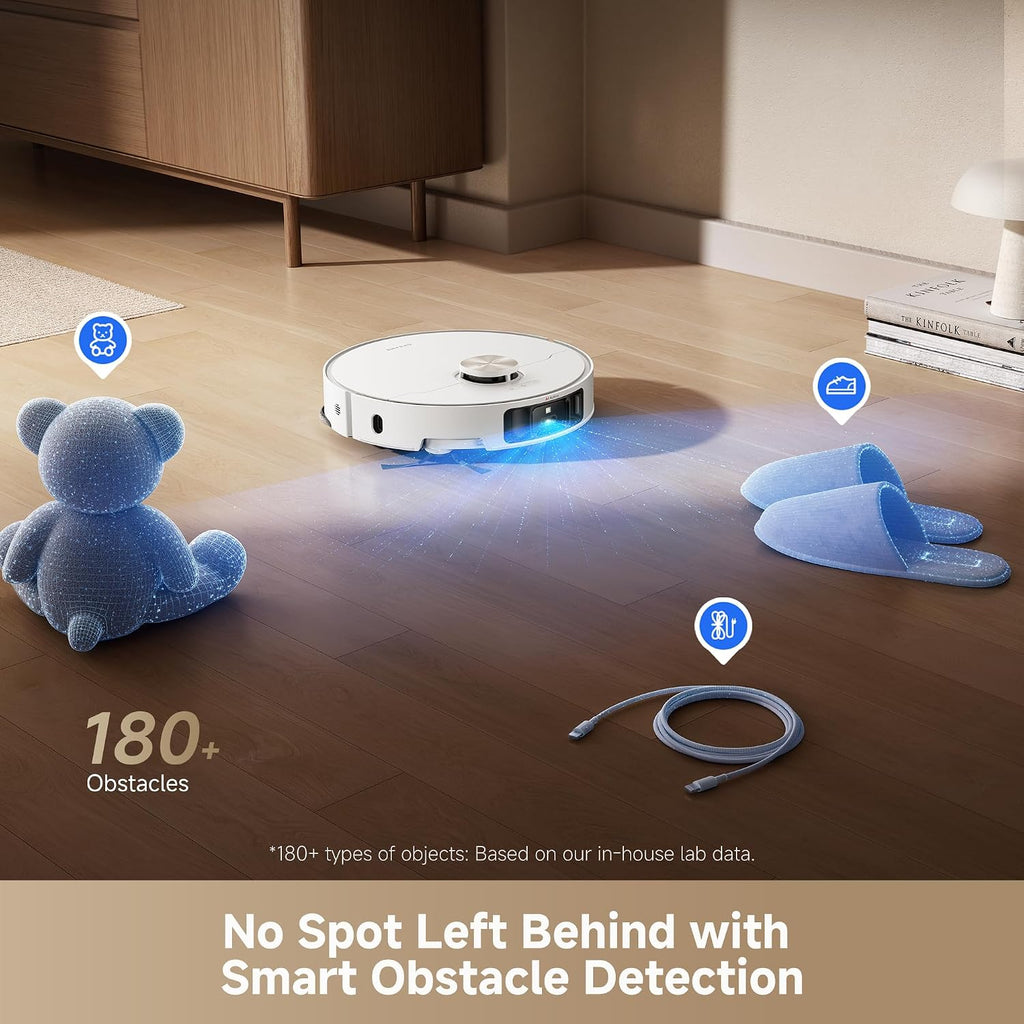 dreame L50 Ultra Robot Vacuum and Mop with ProLeap™ Smart Obstacle Navigation, 20,000Pa Suction Power, HyperStream™ Tangle-Free DuoBrush, and AceClean™ Self-Drying System;