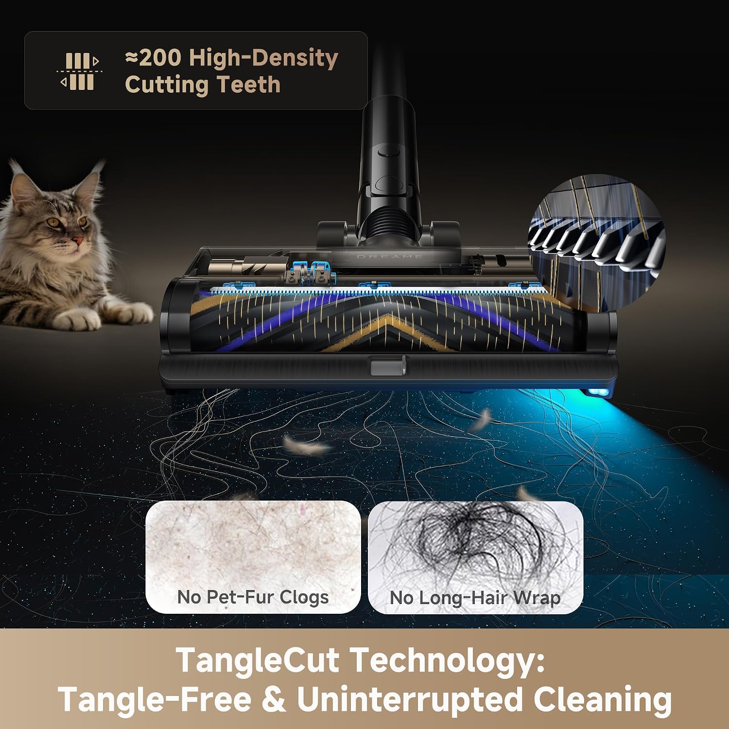 Dreame X2 Cordless Stick Vacuum Cleaner, 180AW Powerful Suction, TangleCut™ Anti-Tangle Technology, 90 Min Runtime, HEPA H14 Filtration, Smart Dust Detection, Lightweight 1.6kg Design (Grey)