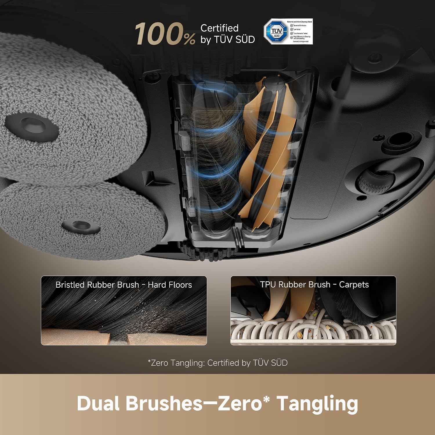 dreame L50 Ultra Robot Vacuum and Mop with ProLeap™ Smart Obstacle Navigation, 20,000Pa Suction Power, HyperStream™ Tangle-Free DuoBrush, and AceClean™ Self-Drying System;