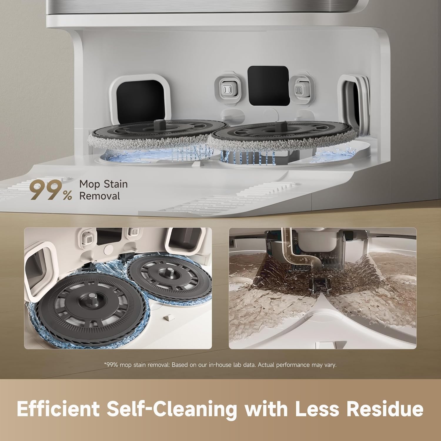 dreame D30 Ultra Robot Vacuum, Auto Vacuum & Mop, 25,000 Pa Suction Power, Dual Mop and Floor Cleaning,Carpet Detection,TriCut Brush Carpets & Pet Hair, App & Remote Control, Hands-Free Cleaning