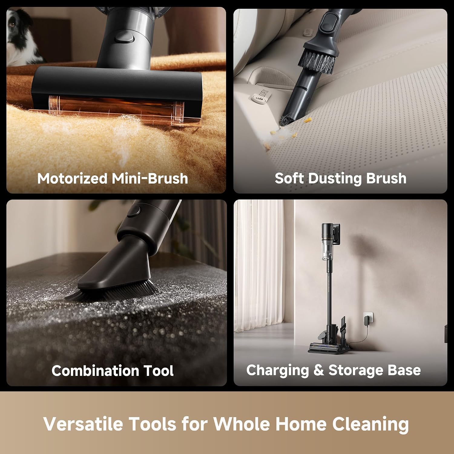 Dreame X2 Cordless Stick Vacuum Cleaner, 180AW Powerful Suction, TangleCut™ Anti-Tangle Technology, 90 Min Runtime, HEPA H14 Filtration, Smart Dust Detection, Lightweight 1.6kg Design (Grey)