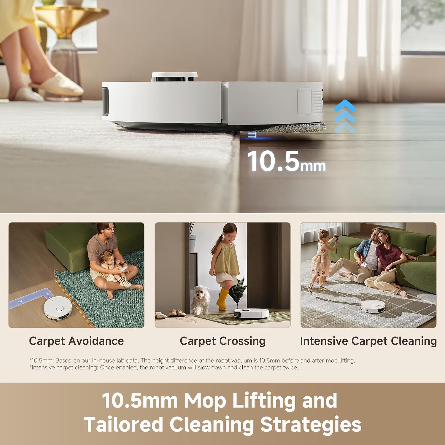 dreame L50 Ultra CE Robot Vacuum and Mop,25,000Pa Suction, Auto-Empty & Self-Cleaning Mop,80°C Hot Water Washing,FlexArm Tech,3DAdapt Obstacle Avoidance,All-in-One Station, App& Alexa Control