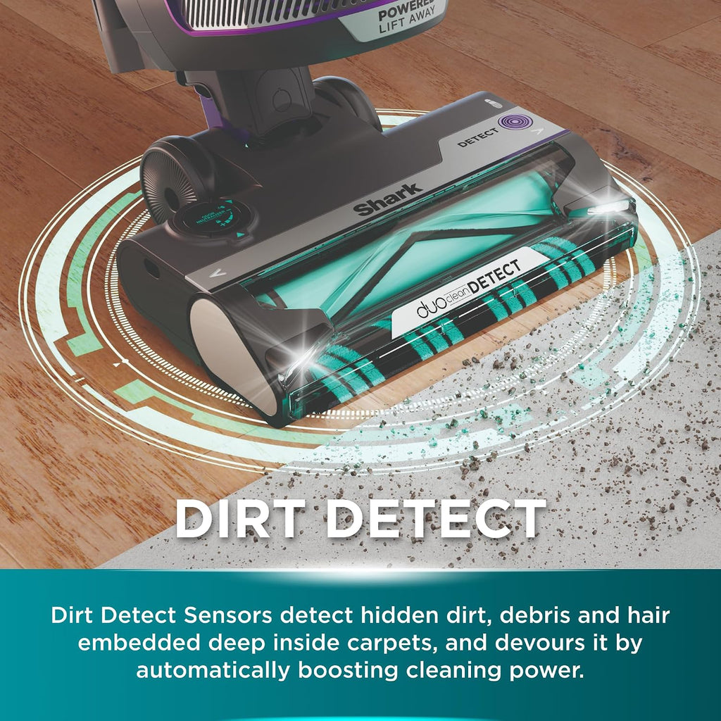 Shark PowerDetect Corded Upright Vacuum, Powerful Deep-Clean Suction Vacuum with Dirt Detect Sensors & Reverse Cleaning Technology, Includes Accessories, AZ3900ANZ, Stone