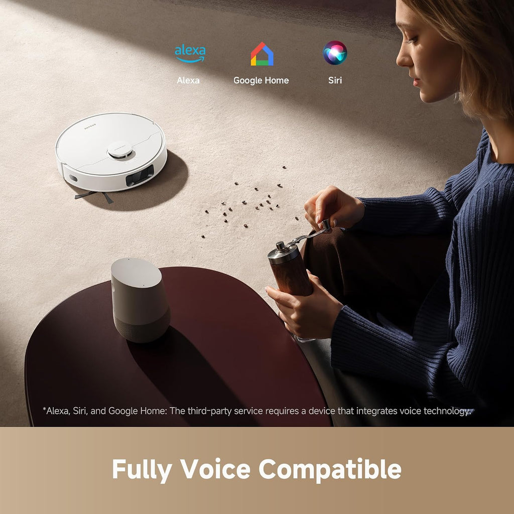 dreame D20 Plus Auto-Empty Robot Vacuum and Mop, 13000Pa Strong Suction, HyperStream Anti-Tangle Brush, 150 Days Hands-Free, Infrared Edge Cleaning, App Control