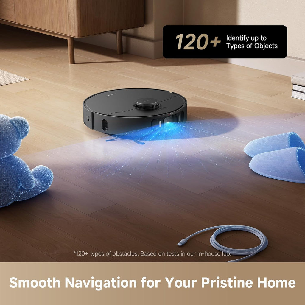 dreame L40 Ultra AE Robot Vacuum and Mop, 19,000Pa Suction, Self Emptying Dust Box, Flexible Mop & 75℃ Self Cleaning Washboard, Diverse Brush Selection, All-in-One Station, Auto Refill