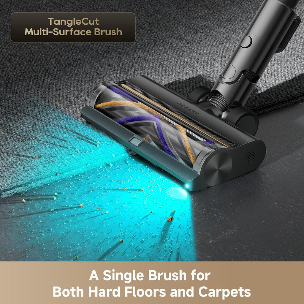 Dreame X2 Cordless Stick Vacuum Cleaner, 180AW Powerful Suction, TangleCut™ Anti-Tangle Technology, 90 Min Runtime, HEPA H14 Filtration, Smart Dust Detection, Lightweight 1.6kg Design (Grey)