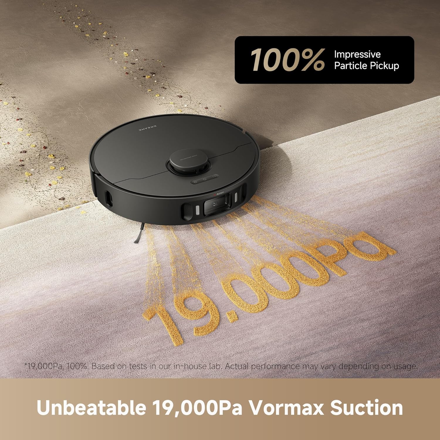 dreame L40 Ultra AE Robot Vacuum and Mop, 19,000Pa Suction, Self Emptying Dust Box, Flexible Mop & 75℃ Self Cleaning Washboard, Diverse Brush Selection, All-in-One Station, Auto Refill